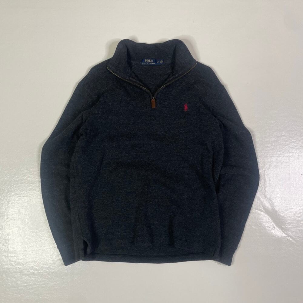 Polo Ralph Lauren Gray Quarter Zip Sweater Men's Small
